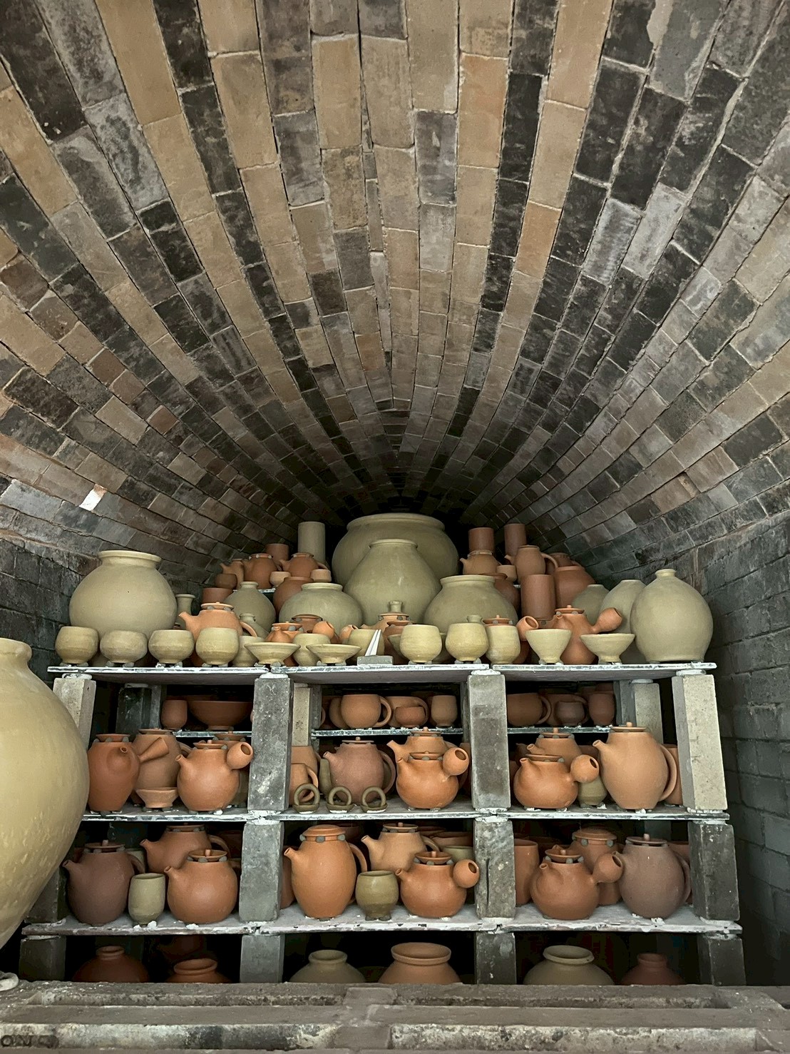 珠洲焼窯の様子