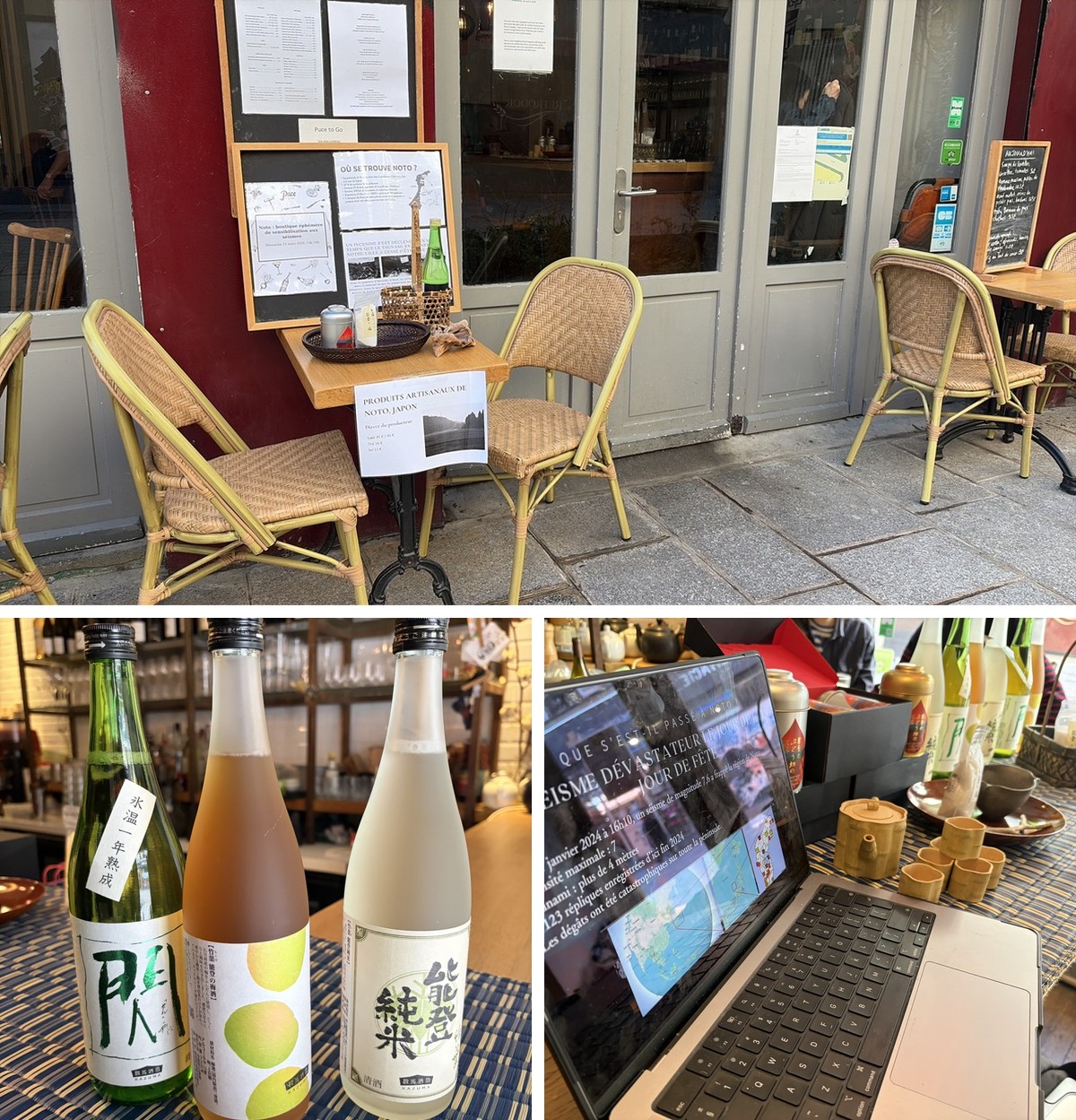 パリでのポップアップ出店の様子